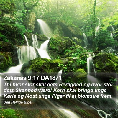 Zakarias 9:17 DA1871 Bible Verse Image