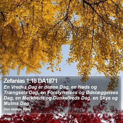 Zefanias 1:15 DA1871 Bible Verse Image