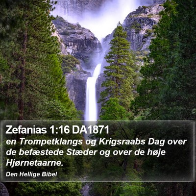 Zefanias 1:16 DA1871 Bible Verse Image