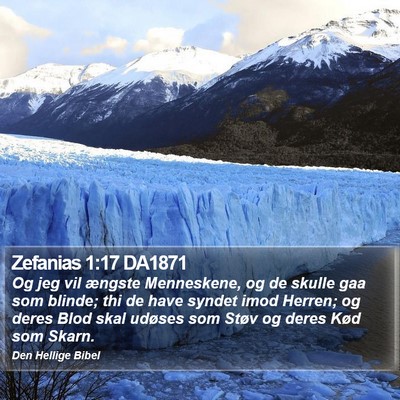 Zefanias 1:17 DA1871 Bible Verse Image