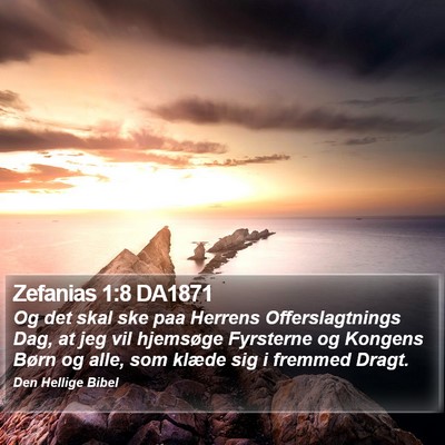 Zefanias 1:8 DA1871 Bible Verse Image