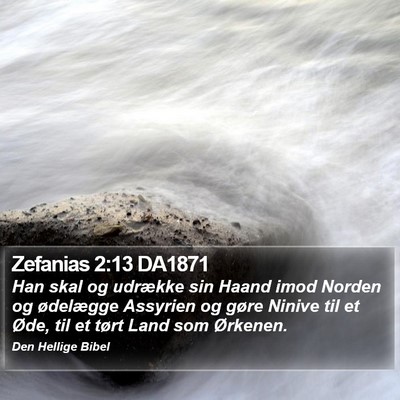 Zefanias 2:13 DA1871 Bible Verse Image
