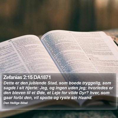 Zefanias 2:15 DA1871 Bible Verse Image