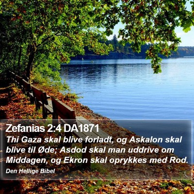 Zefanias 2:4 DA1871 Bible Verse Image