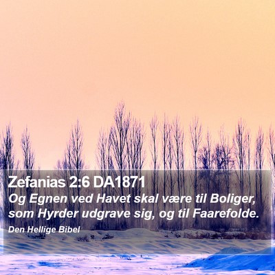 Zefanias 2:6 DA1871 Bible Verse Image