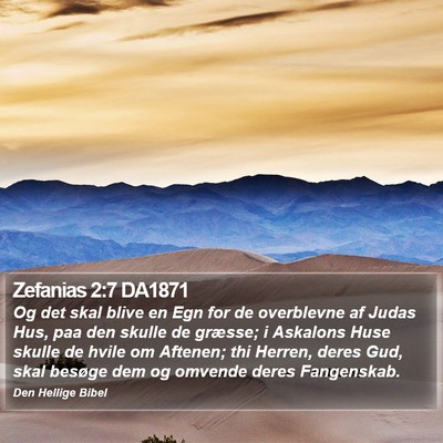 Zefanias 2:7 DA1871 Bible Verse Image