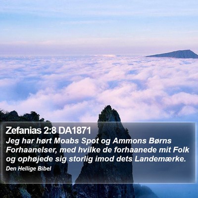 Zefanias 2:8 DA1871 Bible Verse Image