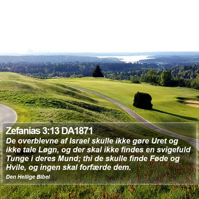 Zefanias 3:13 DA1871 Bible Verse Image