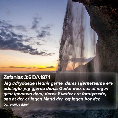 Zefanias 3:6 DA1871 Bible Verse Image