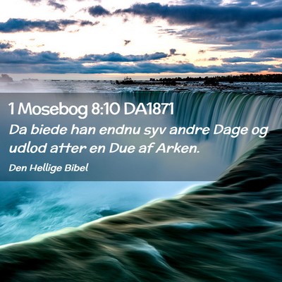 Picture 02 - 1 Mosebog 8:10 DA1871 - Da biede han endnu syv andre Dage og udlod atter - Bible Verse Picture