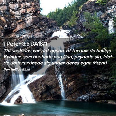 Picture 02 - 1 Peter 3:5 DA1871 - Thi saaledes var det ogsaa, at fordum de hellige - Bible Verse Picture