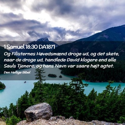 Picture 02 - 1 Samuel 18:30 DA1871 - Og Filisternes Høvedsmænd droge ud, og det - Bible Verse Picture