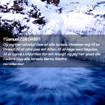 Picture 02 - 1 Samuel 2:28 DA1871 - Og jeg har udvalgt ham af alle Israels Stammer - Bible Verse Picture