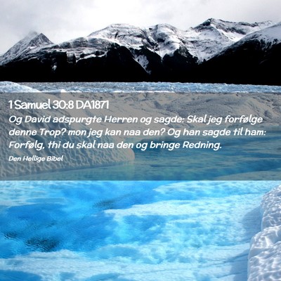 Picture 02 - 1 Samuel 30:8 DA1871 - Og David adspurgte Herren og sagde: Skal jeg - Bible Verse Picture