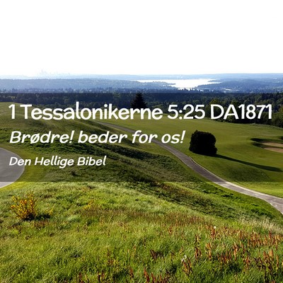 Picture 02 - 1 Tessalonikerne 5:25 DA1871 - Brødre! beder for - Bible Verse Picture
