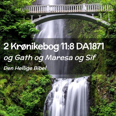 Picture 02 - 2 Krønikebog 11:8 DA1871 - og Gath og Maresa og - Bible Verse Picture