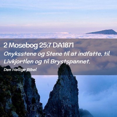 Picture 02 - 2 Mosebog 25:7 DA1871 - Onyksstene og Stene til at indfatte, til - Bible Verse Picture