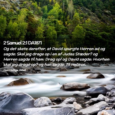Picture 02 - 2 Samuel 2:1 DA1871 - Og det skete derefter, at David spurgte Herren ad - Bible Verse Picture