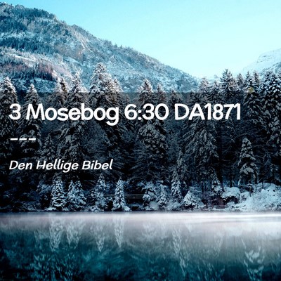 Picture 02 - 3 Mosebog 6:30 DA1871 -  - Bible Verse Picture