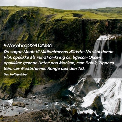 Picture 02 - 4 Mosebog 22:4 DA1871 - Da sagde Moab til Midianiternes Ældste: Nu skal - Bible Verse Picture