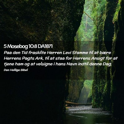 Picture 02 - 5 Mosebog 10:8 DA1871 - Paa den Tid fraskilte Herren Levi Stamme til at - Bible Verse Picture