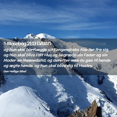 Picture 02 - 5 Mosebog 21:13 DA1871 - og hun skal bortlægge sit Fangenskabs Klæder - Bible Verse Picture