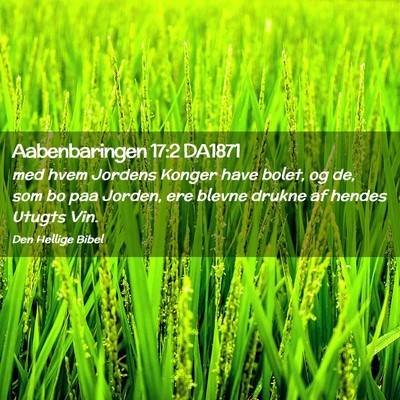 Picture 02 - Aabenbaringen 17:2 DA1871 - med hvem Jordens Konger have bolet, og de, som bo - Bible Verse Picture