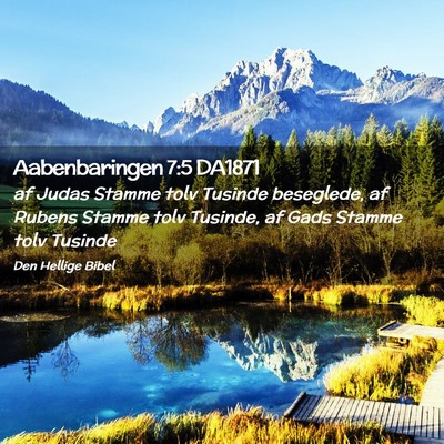 Picture 02 - Aabenbaringen 7:5 DA1871 - af Judas Stamme tolv Tusinde beseglede, af Rubens - Bible Verse Picture