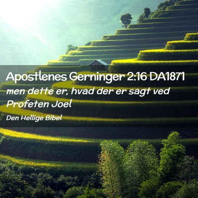 Picture 02 - Apostlenes Gerninger 2:16 DA1871 - men dette er, hvad der er sagt ved Profeten - Bible Verse Picture