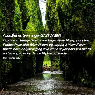 Picture 02 - Apostlenes Gerninger 27:21 DA1871 - Og da man længe ikke havde taget Føde til sig, - Bible Verse Picture
