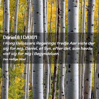 Picture 02 - Daniel 8:1 DA1871 - I Kong Belsazars Regerings tredje Aar viste der - Bible Verse Picture
