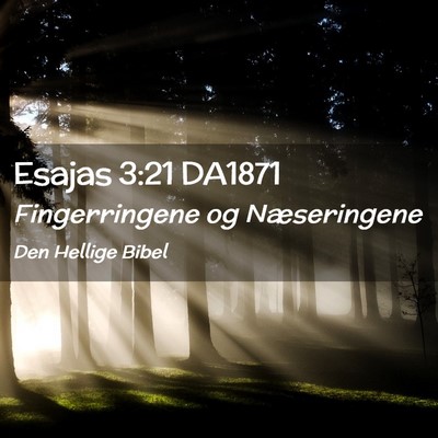 Picture 02 - Esajas 3:21 DA1871 - Fingerringene og - Bible Verse Picture