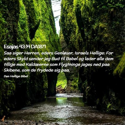 Picture 02 - Esajas 43:14 DA1871 - Saa siger Herren, eders Genløser, Israels - Bible Verse Picture