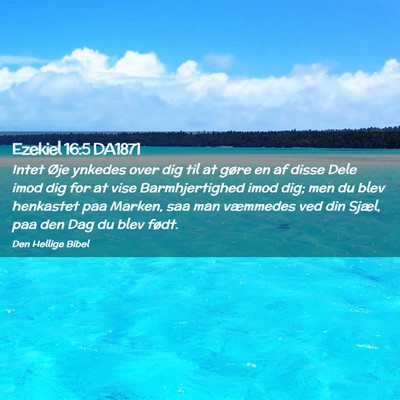Picture 02 - Ezekiel 16:5 DA1871 - Intet Øje ynkedes over dig til at gøre en af - Bible Verse Picture