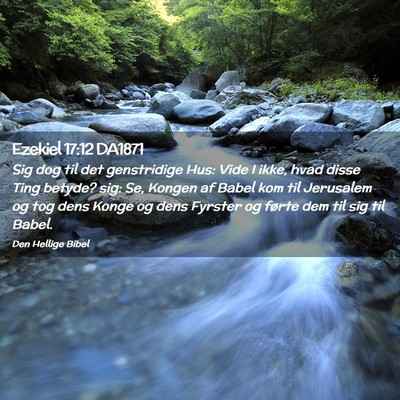 Picture 02 - Ezekiel 17:12 DA1871 - Sig dog til det genstridige Hus: Vide I ikke, - Bible Verse Picture