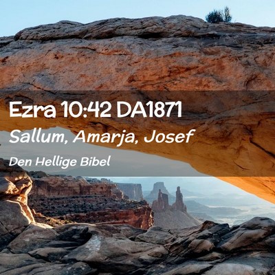 Picture 02 - Ezra 10:42 DA1871 - Sallum, Amarja, - Bible Verse Picture