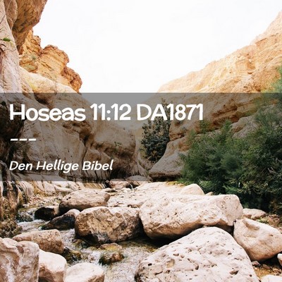 Picture 02 - Hoseas 11:12 DA1871 -  - Bible Verse Picture