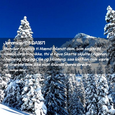 Picture 02 - Jeremias 41:8 DA1871 - Men der fandtes ti Mænd iblandt dem, som sagde - Bible Verse Picture