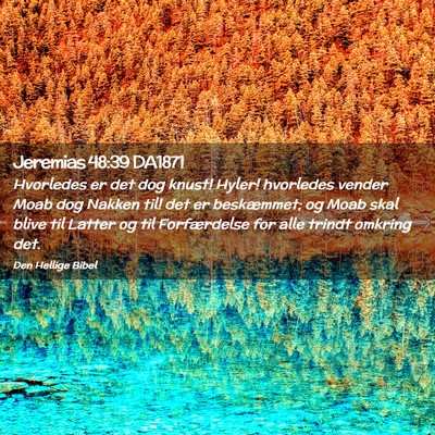 Picture 02 - Jeremias 48:39 DA1871 - Hvorledes er det dog knust! Hyler! hvorledes - Bible Verse Picture