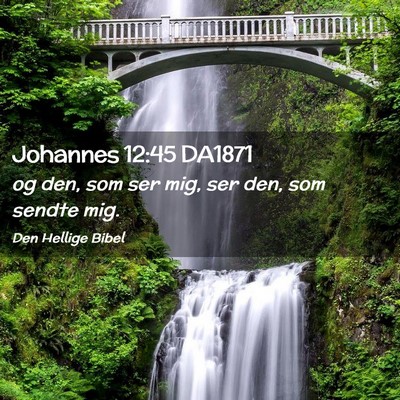 Picture 02 - Johannes 12:45 DA1871 - og den, som ser mig, ser den, som sendte - Bible Verse Picture