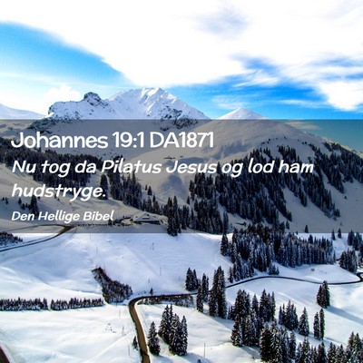 Picture 02 - Johannes 19:1 DA1871 - Nu tog da Pilatus Jesus og lod ham - Bible Verse Picture