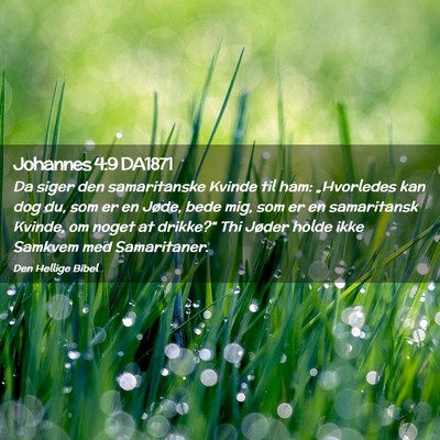 Picture 02 - Johannes 4:9 DA1871 - Da siger den samaritanske Kvinde til ham: - Bible Verse Picture