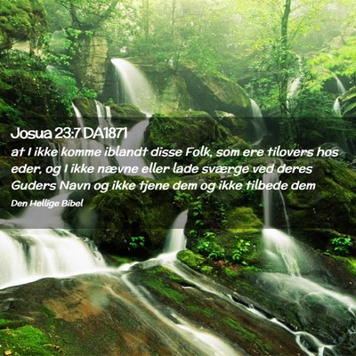 Picture 02 - Josua 23:7 DA1871 - at I ikke komme iblandt disse Folk, som ere - Bible Verse Picture