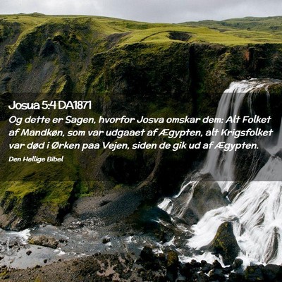 Picture 02 - Josua 5:4 DA1871 - Og dette er Sagen, hvorfor Josva omskar dem: Alt - Bible Verse Picture