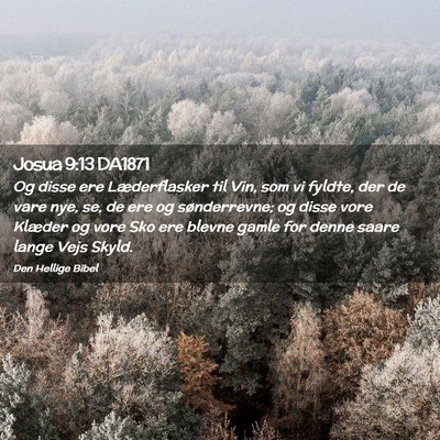 Picture 02 - Josua 9:13 DA1871 - Og disse ere Læderflasker til Vin, som vi - Bible Verse Picture