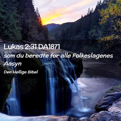 Picture 02 - Lukas 2:31 DA1871 - som du beredte for alle Folkeslagenes - Bible Verse Picture