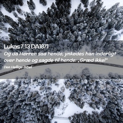 Picture 02 - Lukas 7:13 DA1871 - Og da Herren saa hende, ynkedes han inderligt - Bible Verse Picture