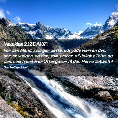 Picture 02 - Malakias 2:12 DA1871 - For den Mand, som gør dette, udrydde Herren den, - Bible Verse Picture