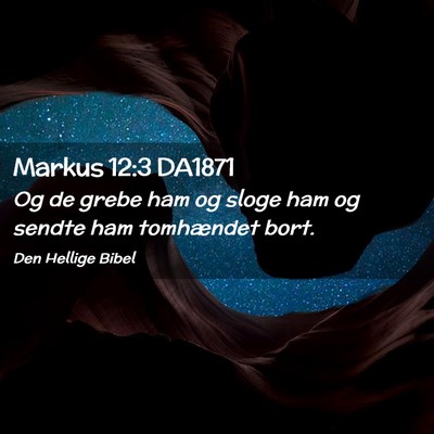 Picture 02 - Markus 12:3 DA1871 - Og de grebe ham og sloge ham og sendte ham - Bible Verse Picture