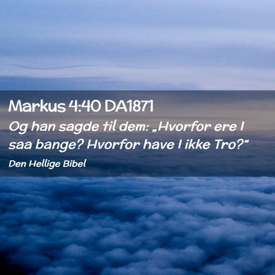 Picture 02 - Markus 4:40 DA1871 - Og han sagde til dem: „Hvorfor ere I saa bange? - Bible Verse Picture